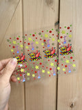 Uv DTF Pen & Bookmark wraps- 1 sheet 4 or 5pcs