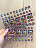 Uv DTF Pen & Bookmark wraps- 1 sheet 4 or 5pcs