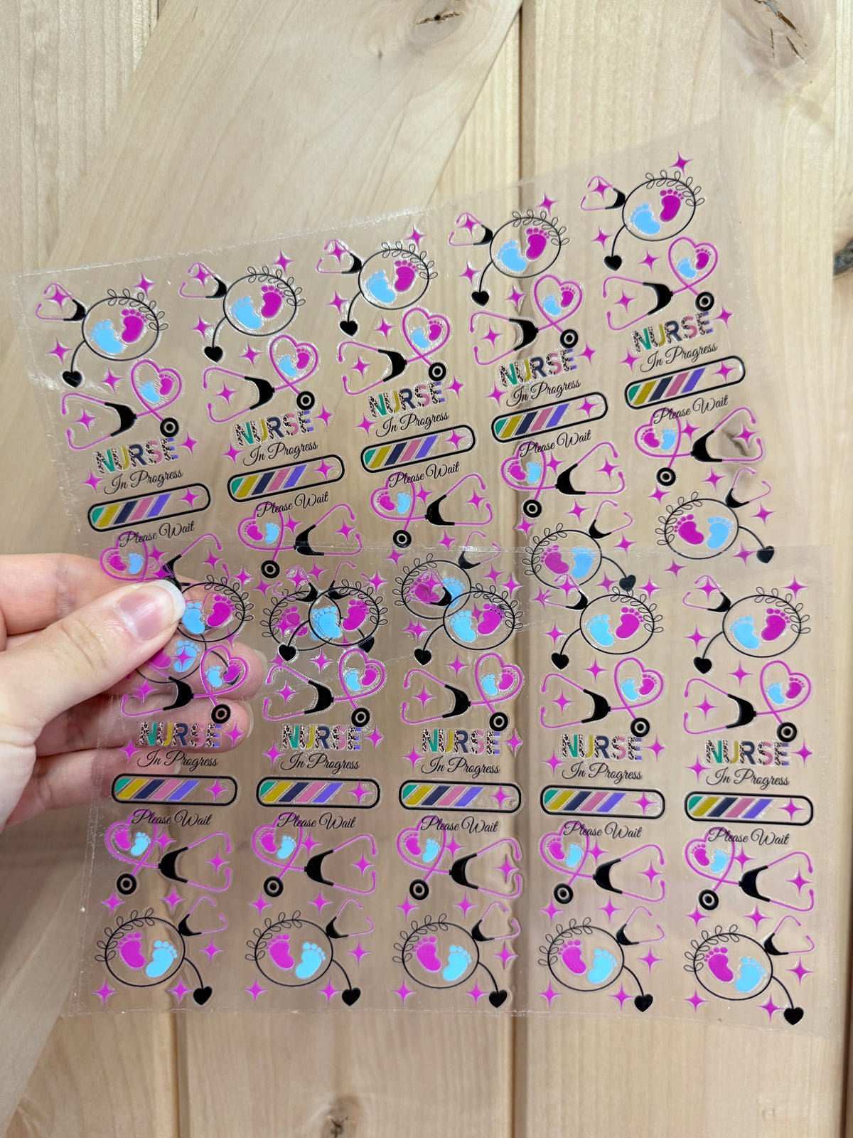 Uv DTF Pen & Bookmark wraps- 1 sheet 4 or 5pcs