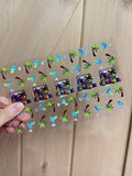 Uv DTF Pen & Bookmark wraps- 1 sheet 4 or 5pcs