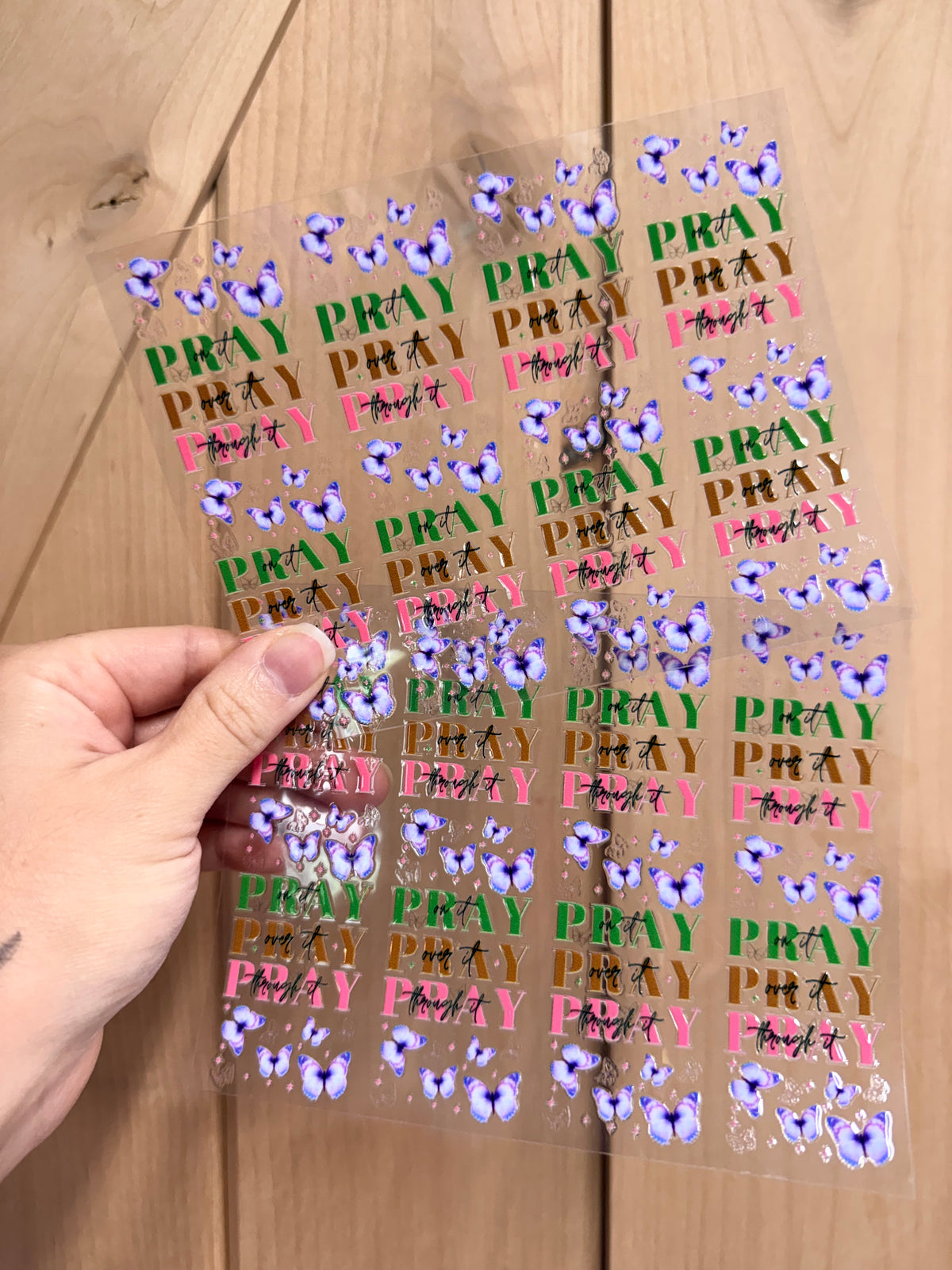 Uv DTF Pen & Bookmark wraps- 1 sheet 4 or 5pcs