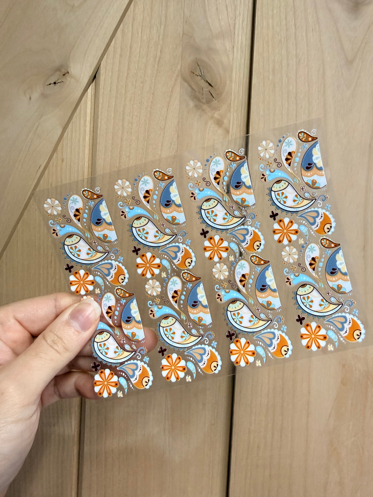 Uv DTF Pen & Bookmark wraps- 1 sheet 4 or 5pcs