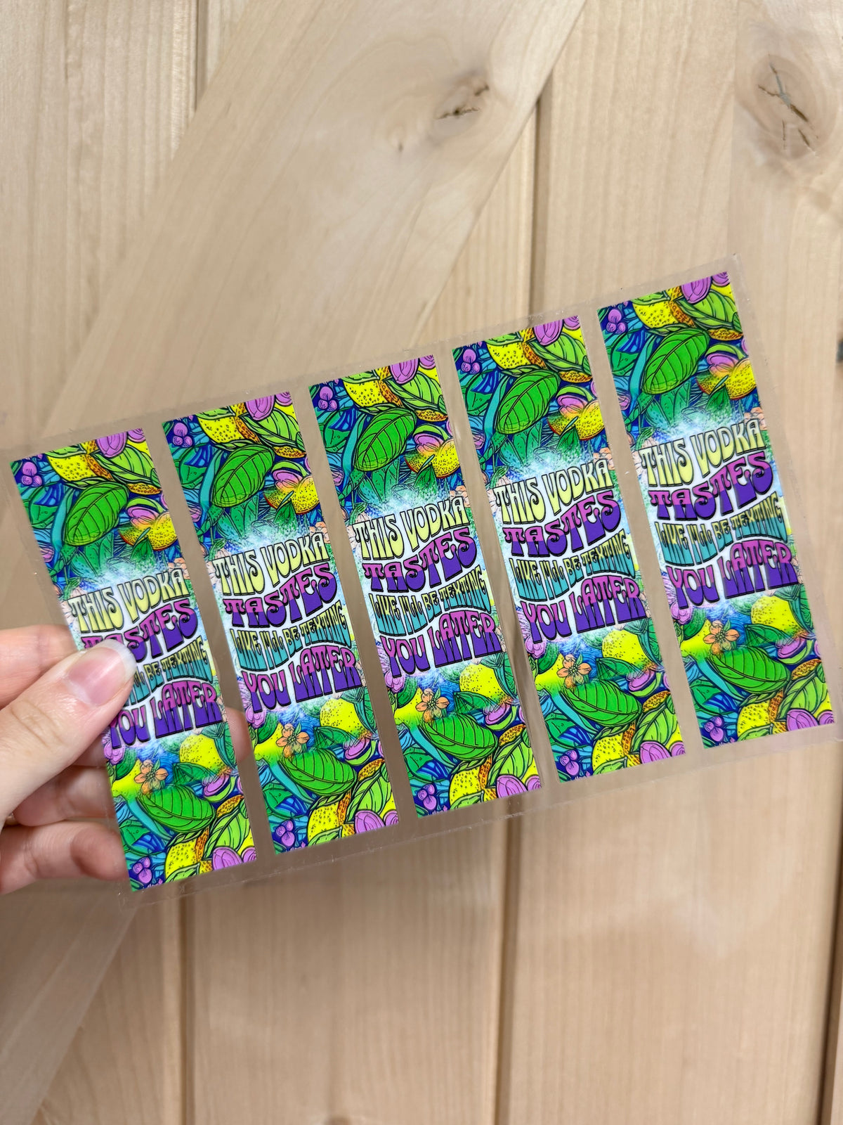 Uv DTF Pen & Bookmark wraps- 1 sheet 4 or 5pcs