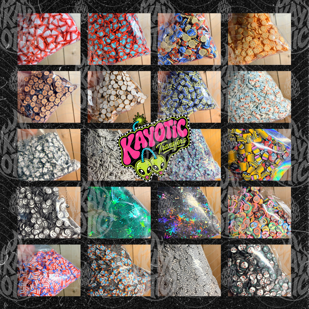 Poly clay & Shaped glitter